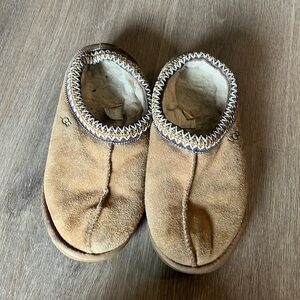 UGG Tasman Cozy Tan Suede Slippers